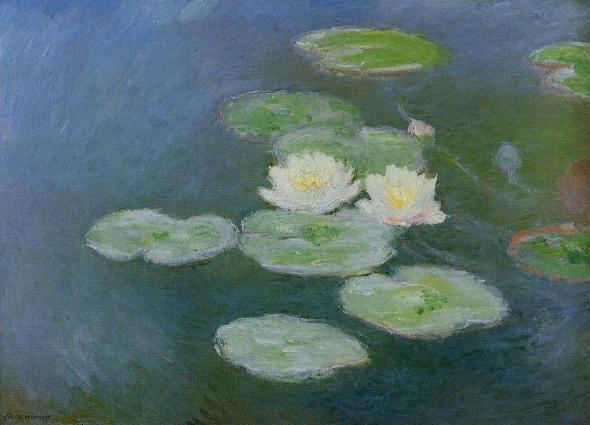 Water Lilies, Evening Effect  (1899) - Claude Monet